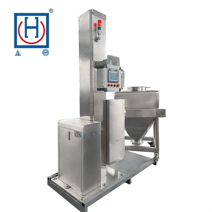 Industrial Vertical Bin Lifter Mixer With Rotating Arm factory